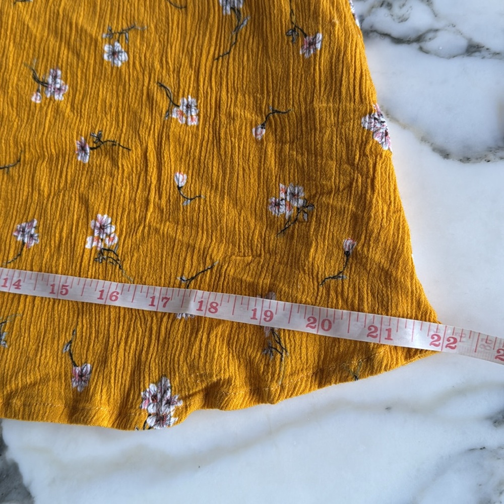 Gypsies & Moondust Yellow Smocked Strapless Sundress Women’s XS - Picture 11 of 13